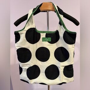 Kate Spade Black and Cream Dot Reusable Tote Bag